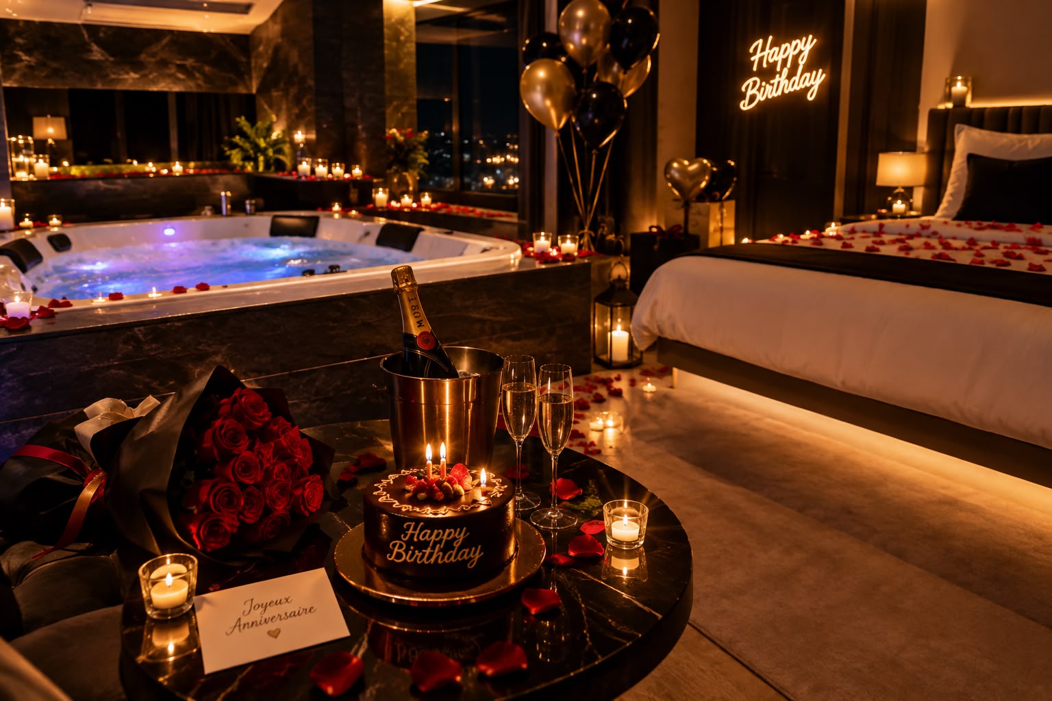 Une suite privée Benahat pour célébrer un anniversaire à deux