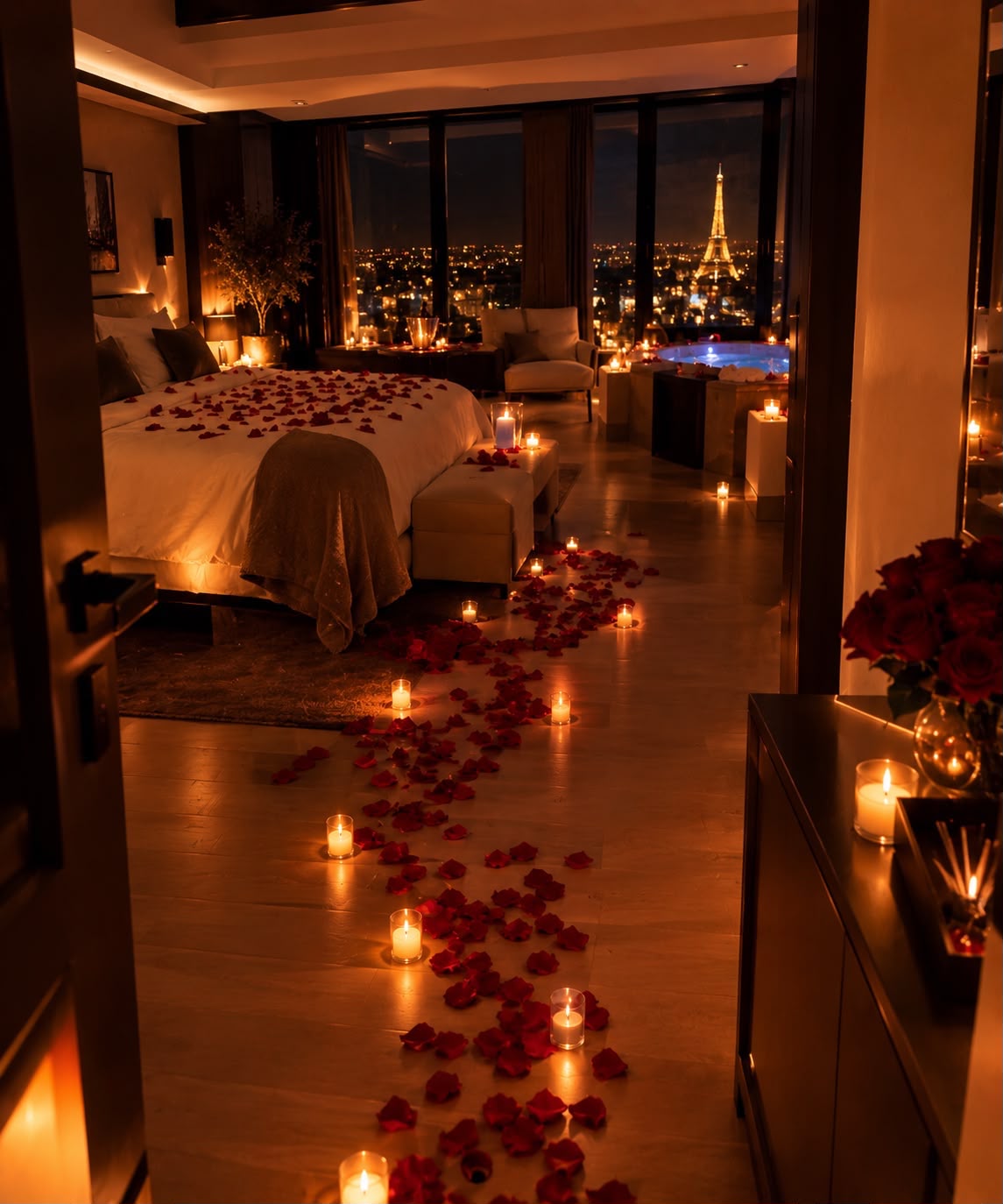 Une suite privée Benahat pour préparer une surprise romantique